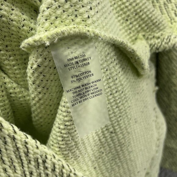 Soft Surroundings Textured Slouchy Nubby Sweater Tunic Style #25928 Green Size L - Picture 5 of 9